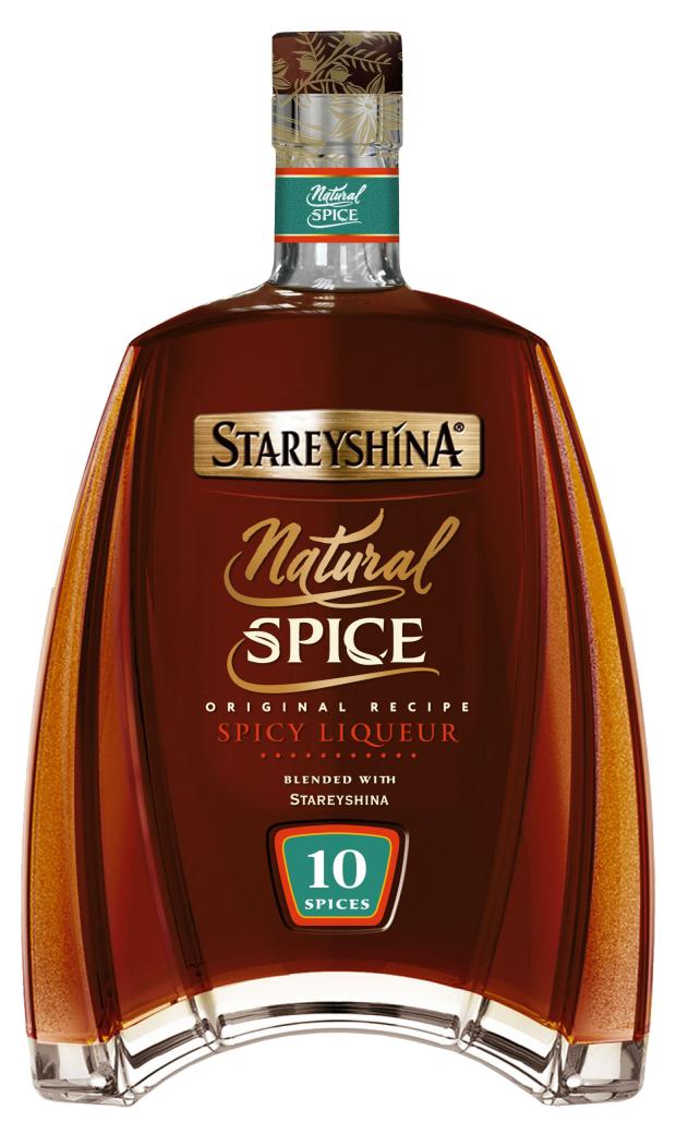 Ликер Старейшина Natural Spice на основе коньяка Россия, 0,5 л