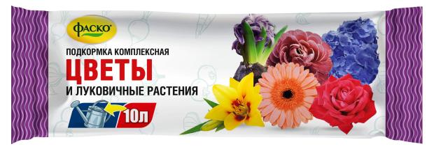 Удобрение сухое Фаско минеральное Цветы и луковичные растения водорастворимое, 10 г
