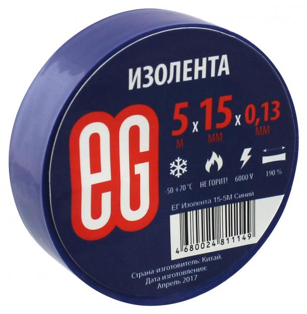 

Лента изоляционная Еврогарант синяя, 15 мм х 5 м