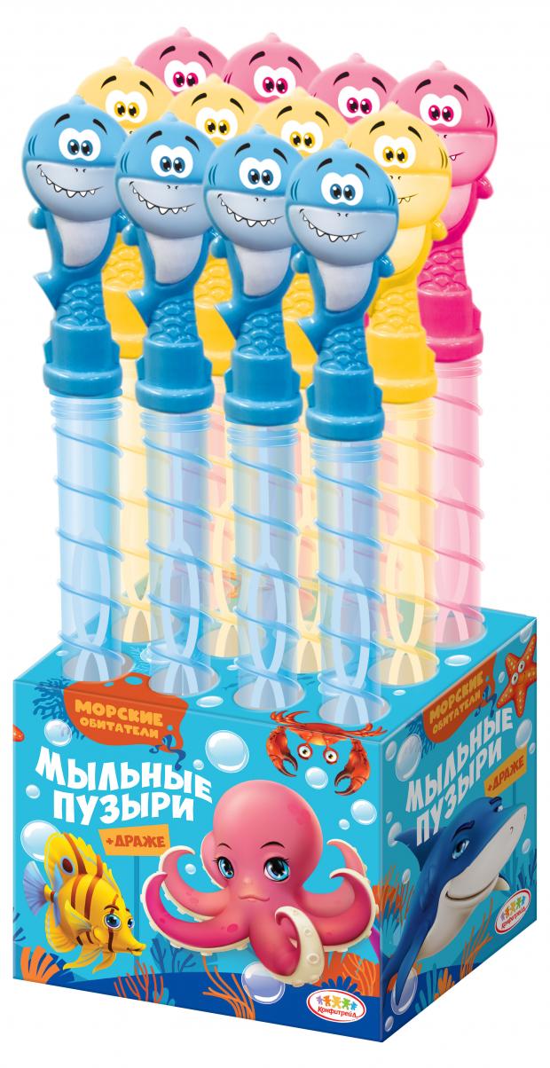 Драже с игрушкой мыльные пузыри КОНФИТРЕЙД Акулы, 5 г