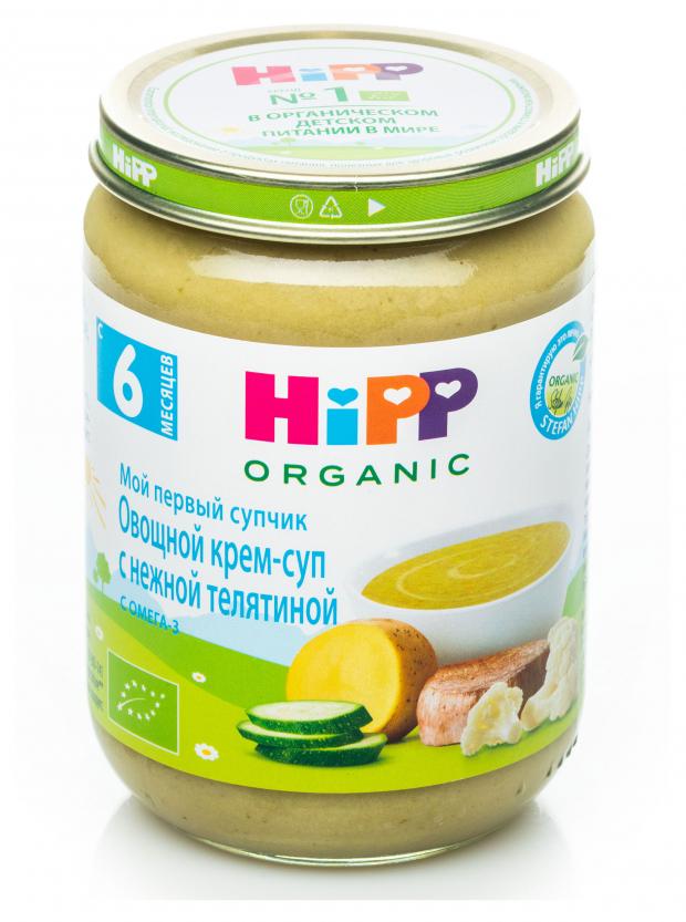 

Крем-суп овощной HiPP с нежной телятиной с 6 мес., 190 г