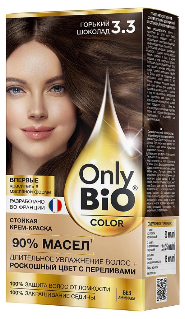 Крем-краска для волос Фитокосметик Only Bio Color Тон 3.3 Горький шоколад, 115 мл