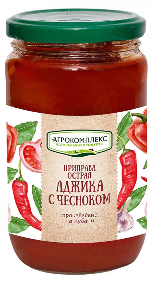 Приправа острая Агрокомплекс Аджика с чесноком, 360 г
