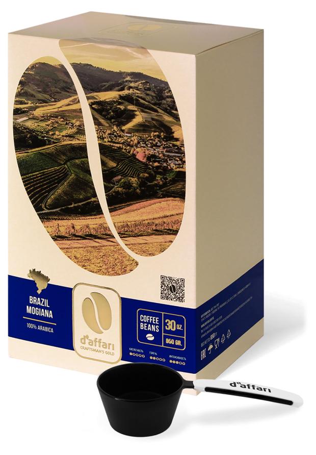 Кофе зерно D'Affari Brazil Mogiana, 850 г