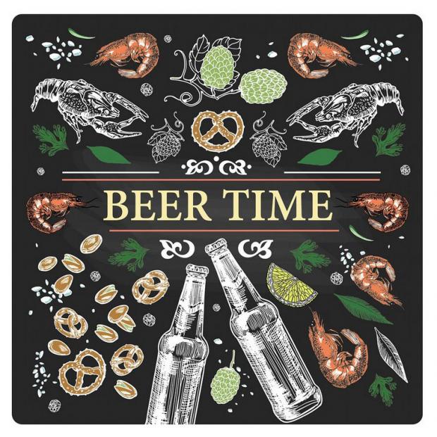 Подставка под горячее Beer Time, 14х14 см