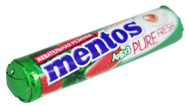 

Резинка жевательная Mentos Pure Fresh арбуз, 15,5 г