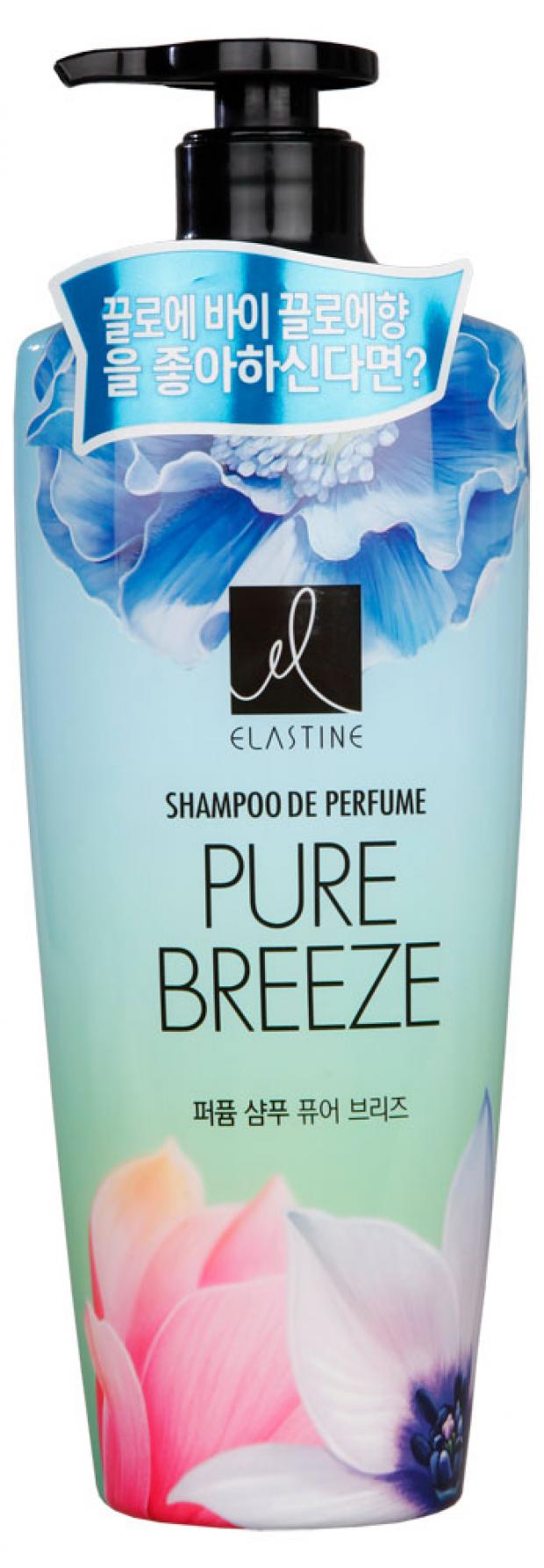 Шампунь для волос Elastine Perfume Pure breeze парфюмированный для всех типов волос, 600 мл