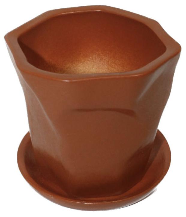 Горшок Котовский Фаянс Креатив рыжий 02 л 249₽