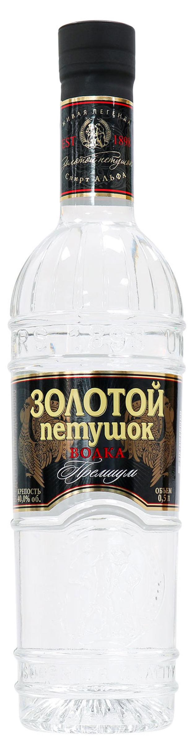 Водка Золотой Петушок Премиум Россия, 0,5 л
