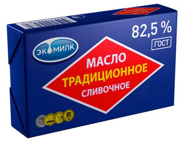 

Масло Сладко-сливочное «Экомилк» традиционное несоленое 82,5%, 180 г