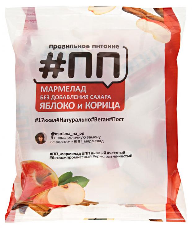 

Мармелад формовой «Правильное Питание» Яблоко-Корица без сахара, 200 г