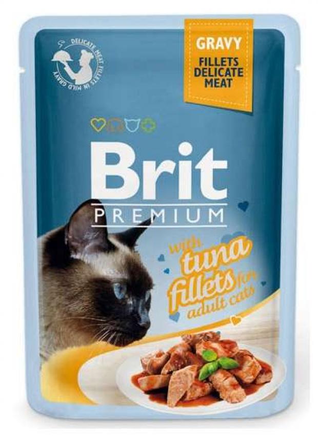 

Корм для кошек Brit Premium тунец в соусе, 85 г