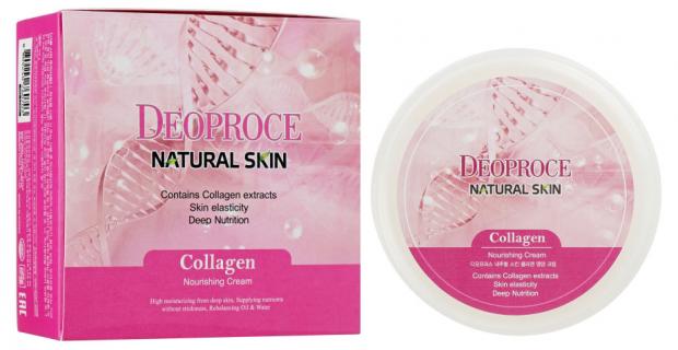 Регенерирующий крем для лица Deoproce Natural Skin Collagen с коллагеном, 100 г