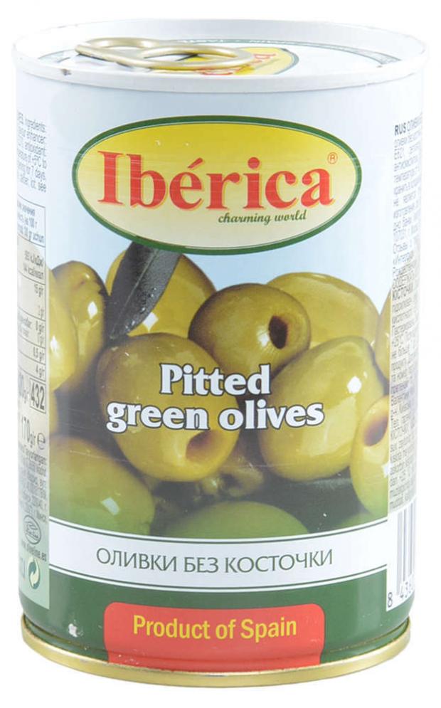 Оливки зеленые Iberica без косточки, 420 г