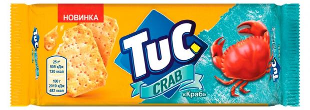 

Крекеры соленые Tuc со вкусом краба, 100 г