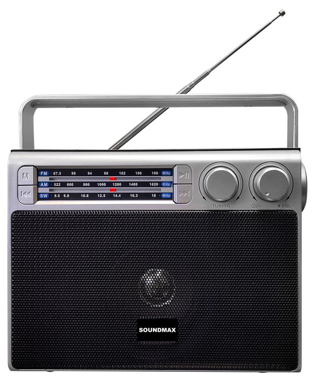 радиоприемник soundmax sm 1533 черный Радио Soundmax SM-RD2122UB