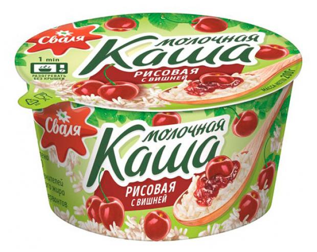 

Каша рисовая «Сваля» с вишней 6%, 200 г