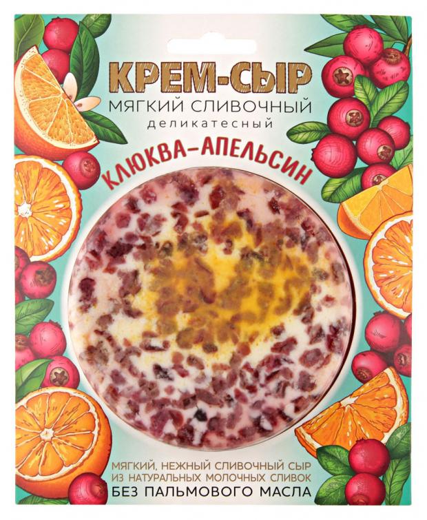 

Крем-сыр Amyga клюква апельсин сливочный 69%, 120 г