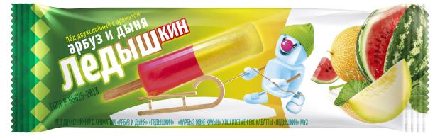 Фруктовый лед Волга Айс Ледыш арбуз дыня, 60 г