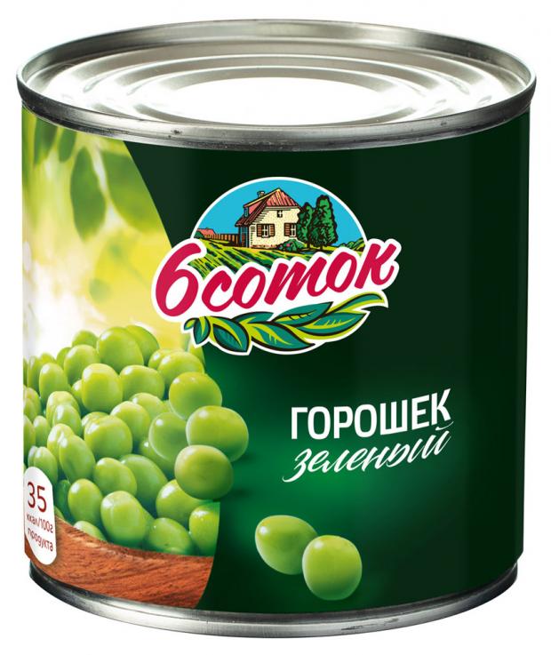 

Горошек зеленый «6 соток», 400 г