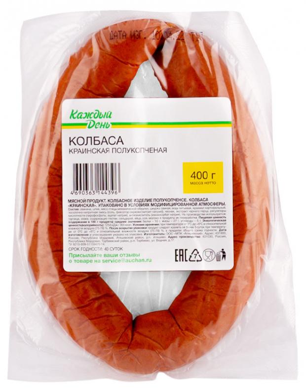 Колбаса Каждый день Краинская полукопченая 400 г 99₽