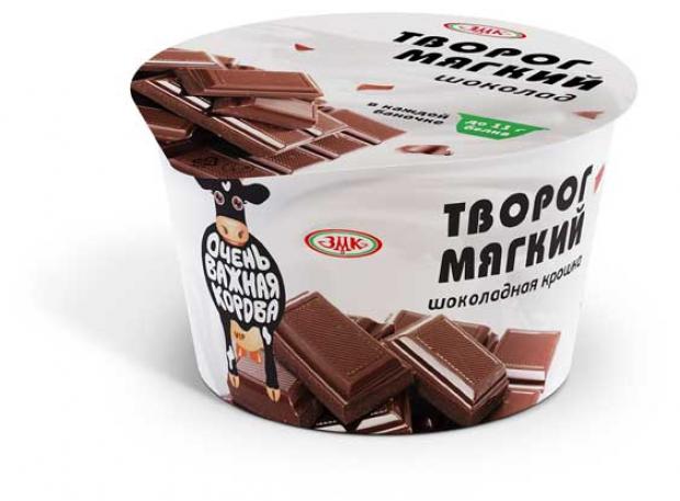 Творог мягкий Очень Важная Корова с шоколадной крошкой 4,2% БЗМЖ, 150 г