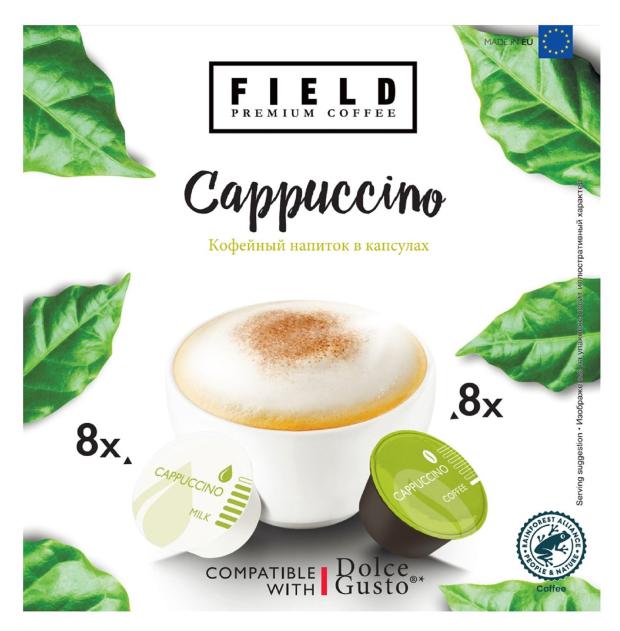 

Кофейный напиток в капсулах Field Cappuccino, 16 капсул