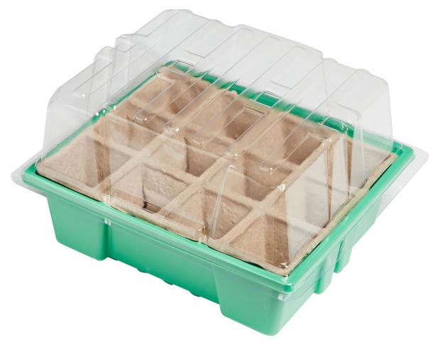 Мини-парник Garden Star 24,6х20,4х13,5 см, 12 ячеек