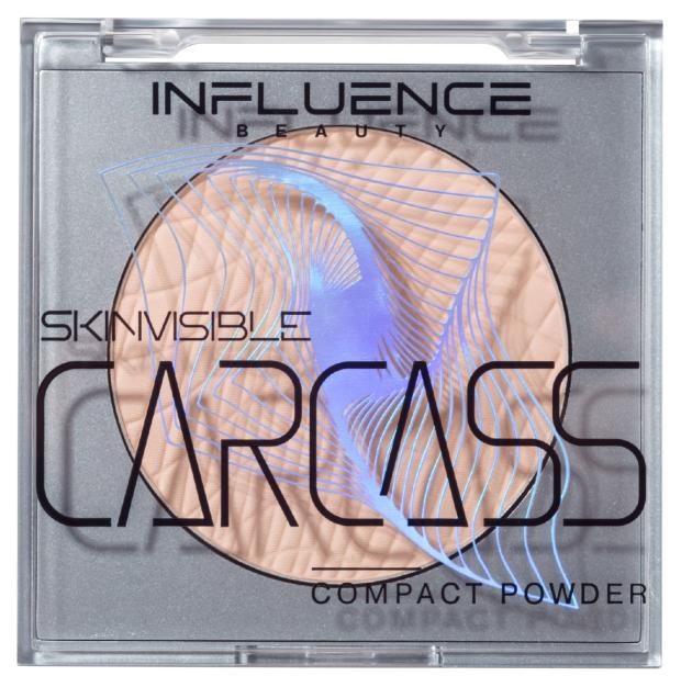 цена Пудра Influence Beauty Skinvisible Carcass компактная матовый финиш тон 02 светло-бежевый, 4,2 г