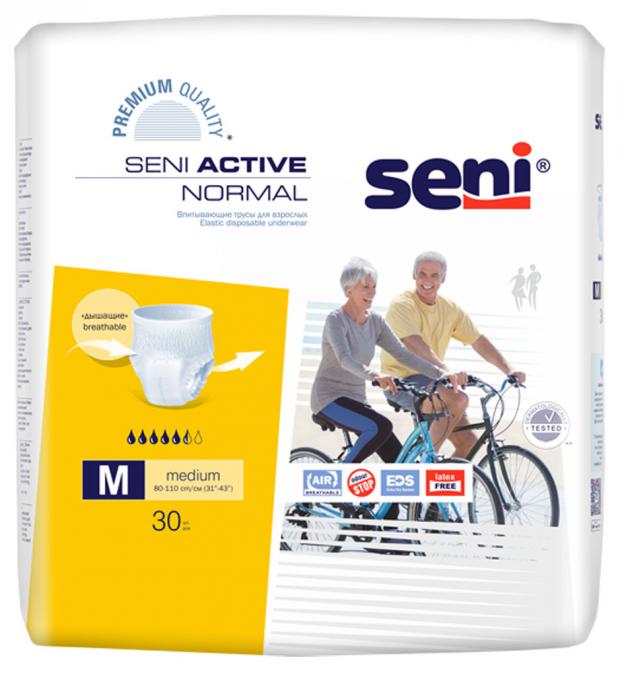 Трусы урологические для взрослых Seni Activ Normal размер M, 30 шт