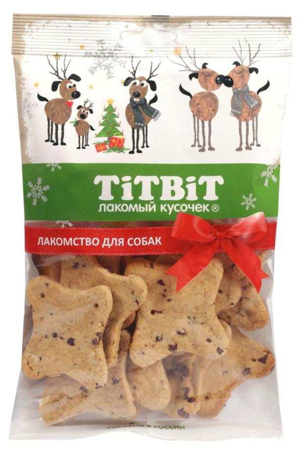 

Лакомство для собак TITBIT Бисквиты новогодние, 110 г