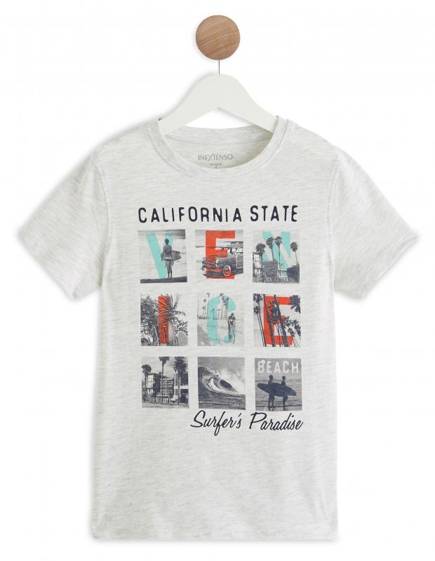 

Футболка для мальчика InExtenso California state BOY_TOP0076 серая