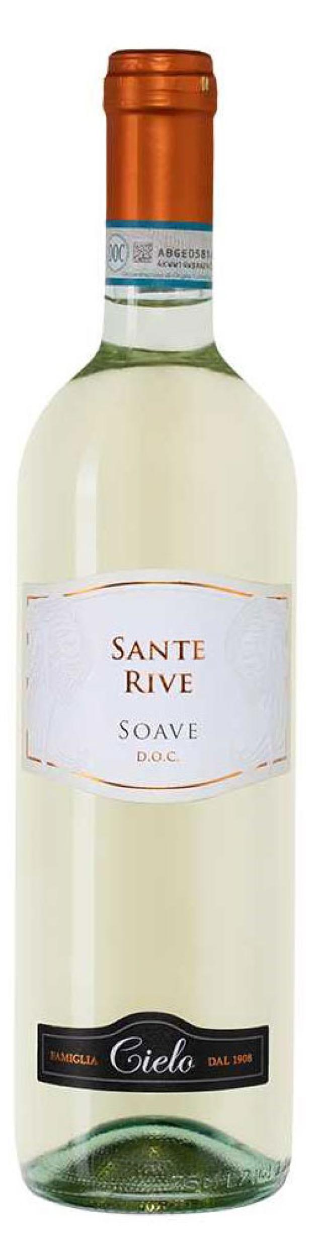 Вино Cielo Soave DOC Sante Rive белое сухое Италия, 0,75 л