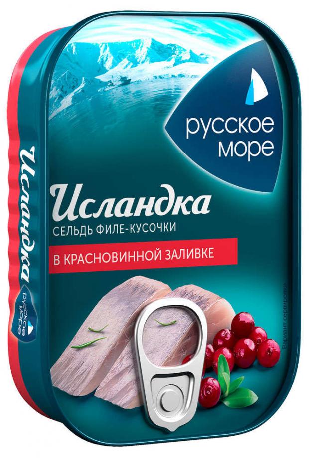 

Филе сельди «Исландка» в красновинной заливке филе-кусочки, 115 г