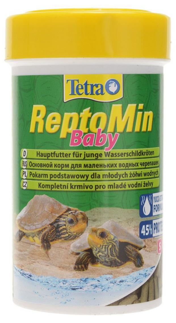 Корм для молодых водных черепах Tetra ReptoMin Baby, 100 мл корм для черепах tetra reptomin sticks 100 г