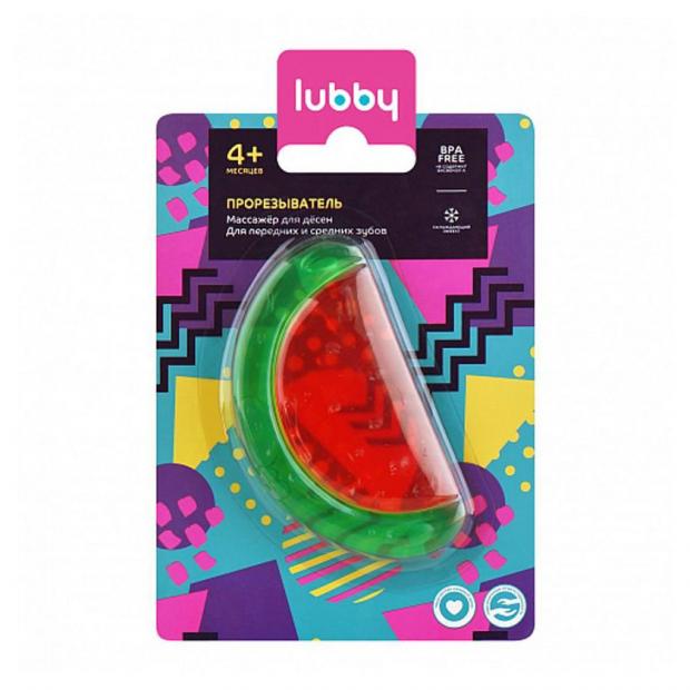 Игрушка-прорезыватель для зубов Lubbyт Арбуз с водой, 1 шт