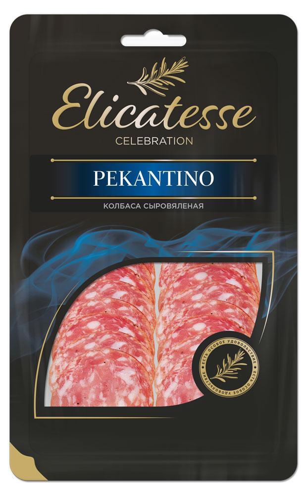 

Колбаса сыровяленая Elicatesse Pekantino нарезка, 100 г