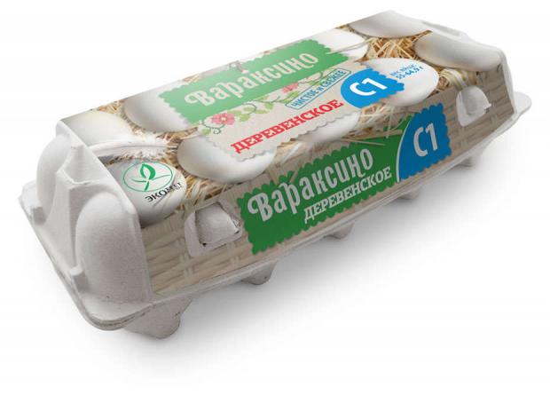

Яйцо «Вараксино» куриное деревенское белое С1, 10 шт