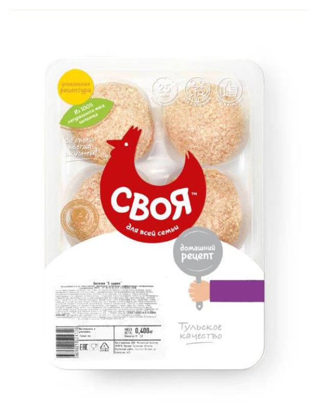 

Биточки СВОЯ с сыром, 400 г