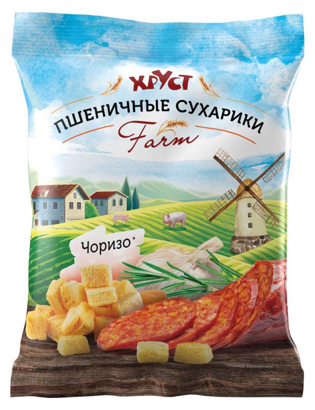 Сухарики пшеничные Хруст Чоризо, 60 г