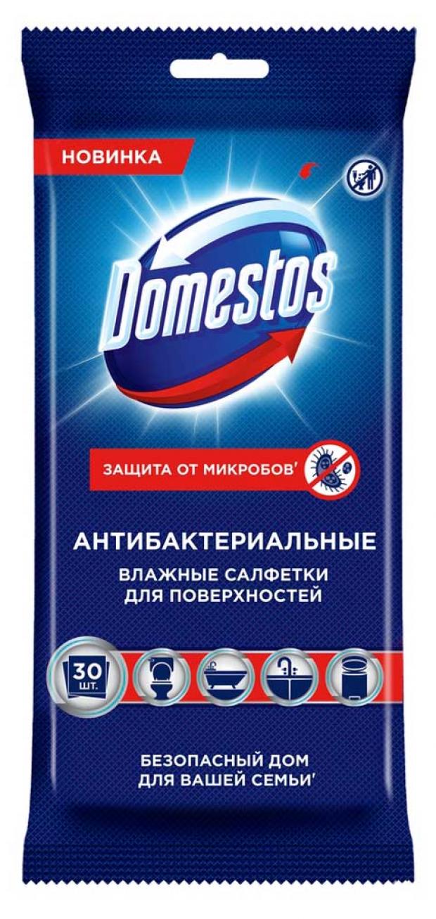 

Влажные салфетки Domestos для очищения поверхностей антибактериальные, 30 г