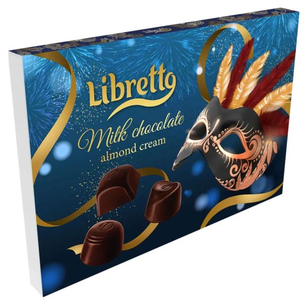 

Конфеты Libretto Маска синяя миндальный крем, 150 г