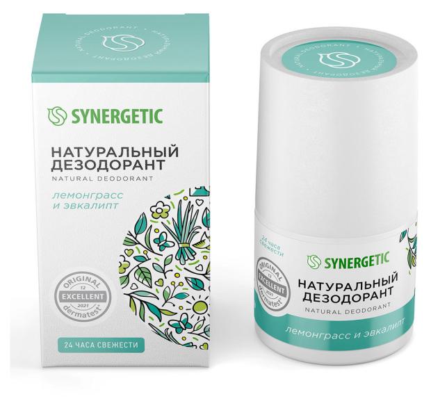 Дезодорант Synergetic Натуральный лемонграсс - эвкалипт, 50 мл