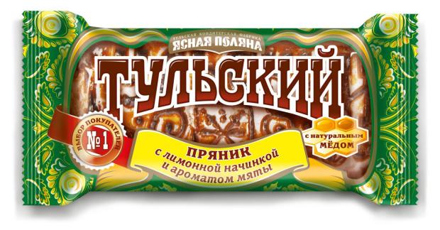Пярник Тульский пряник с лимонной начинкой и ароматом мяты, 140 г