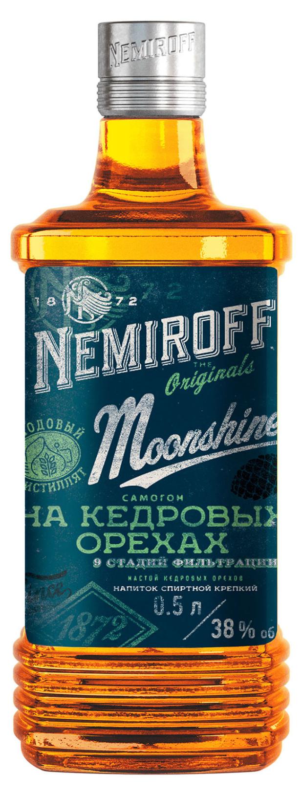 

Самогон Nemiroff Кедровых орехах 38% Россия, 0,5 л