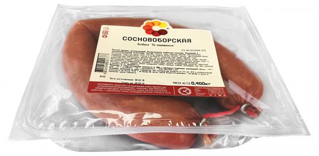 Колбаса полукопченая Сосновоборская По-деревенски, 400 г