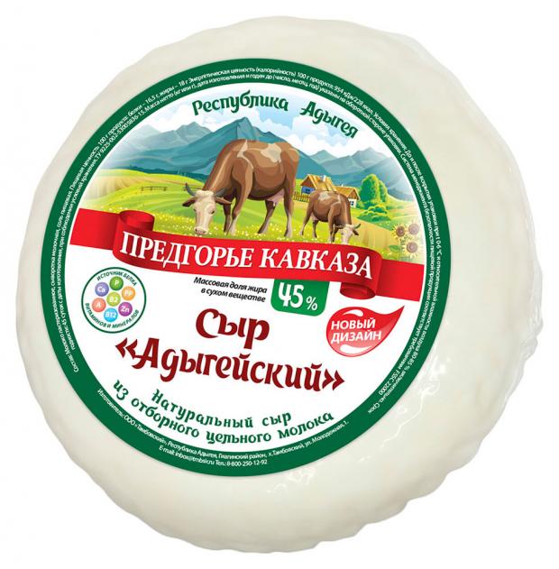 

Сыр мягкий «Предгорье Кавказа» Адыгейский 45%, 300 г