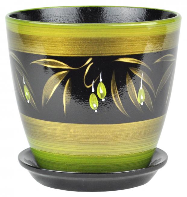 

Горшок керамический Сады Аурики Оливки, 18х18х18 см