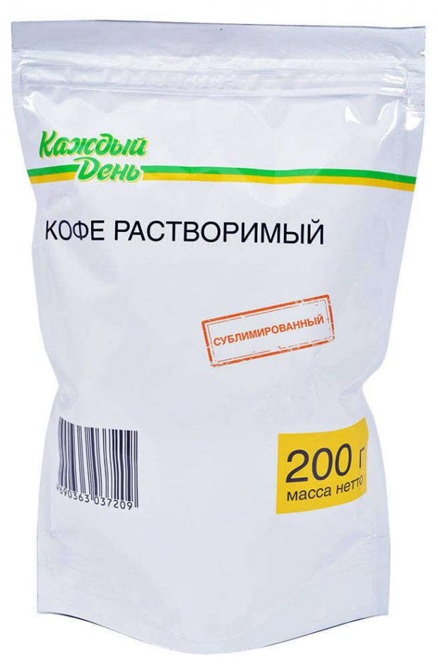 кофе растворимый сублимированный каждый день 500 г Кофе растворимый Каждый День сублимированный, 200 г