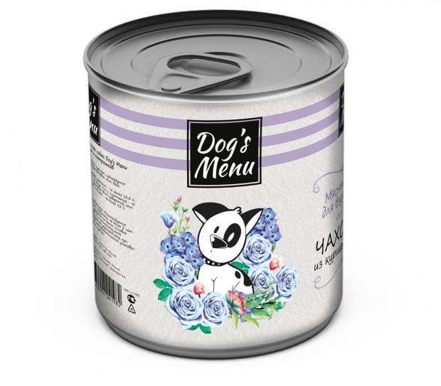 

Консервы для собак взрослых собак Dog`s Menu Чахохбили из курицы и потрошков, 750 г